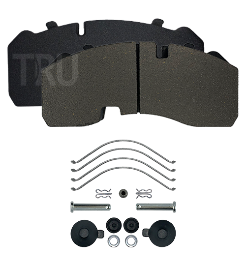 TRU 404DP brake pads with installation kit; WVA 29165