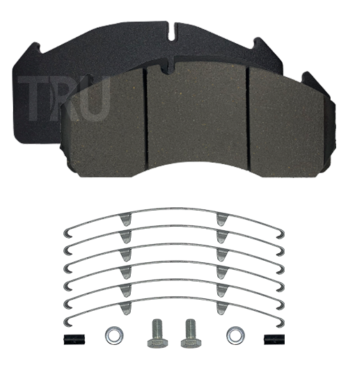TRU 406DP brake pads with installation kit; WVA 29125