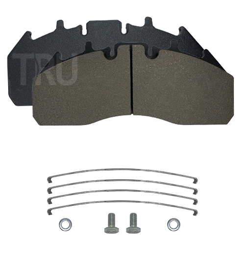 TRU 409DP brake pads with installation kit; WVA 29174