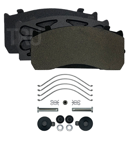 TRU 410DP brake pads with installation kit; WVA 29115, 29148, 29183