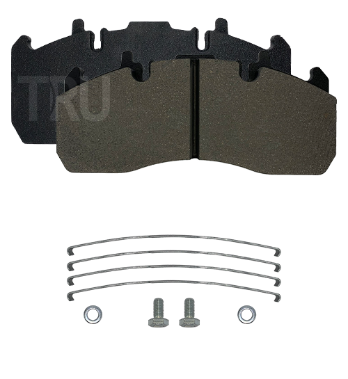 TRU 414DP brake pads with installation kit; WVA 29173