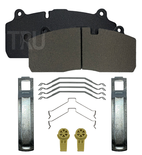 TRU 415DP brake pads with installation kit; WVA 29175