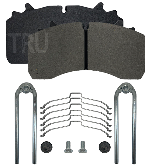 TRU 416DP brake pads with installation kit; WVA 29162