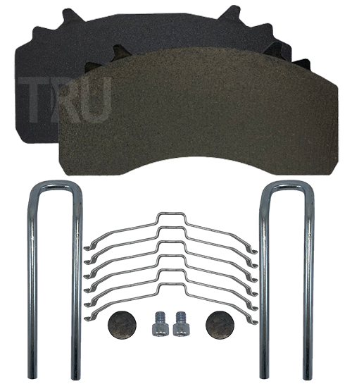 TRU 421DP brake pads with installation kit; WVA 29279