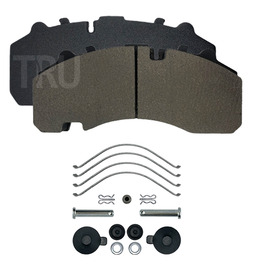 TRU 423DP brake pads with installation kit; WVA 29167