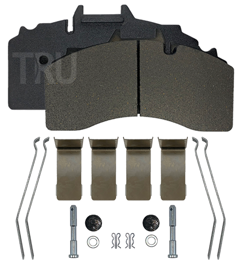 TRU 424DP brake pads with installation kit; WVA 29228