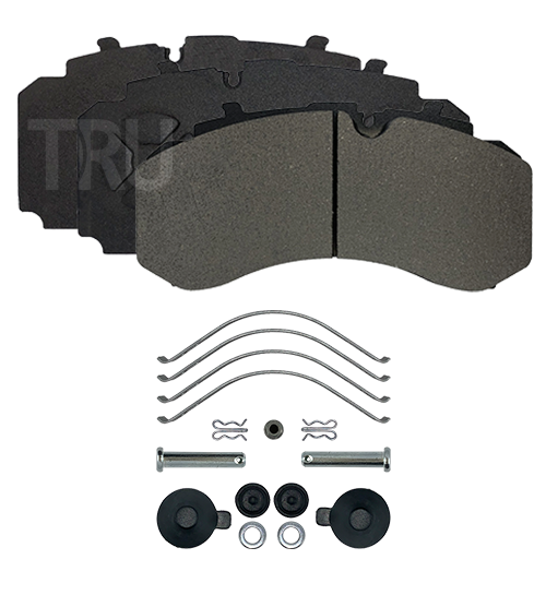 TRU 425DP brake pads with installation kit; WVA 29318, 29319, 29328, 29329