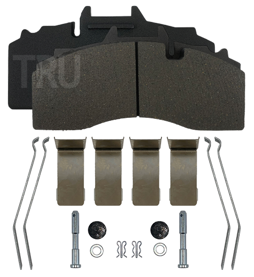 TRU 427DP brake pads with installation kit; WVA 29227